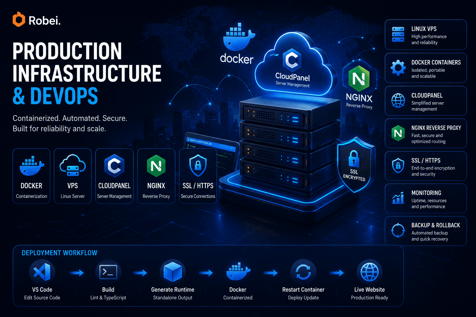 Production Infrastructure and DevOps system
